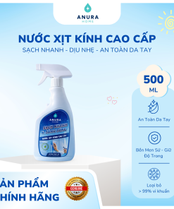 Xịt kính hương bạc hà-500ml