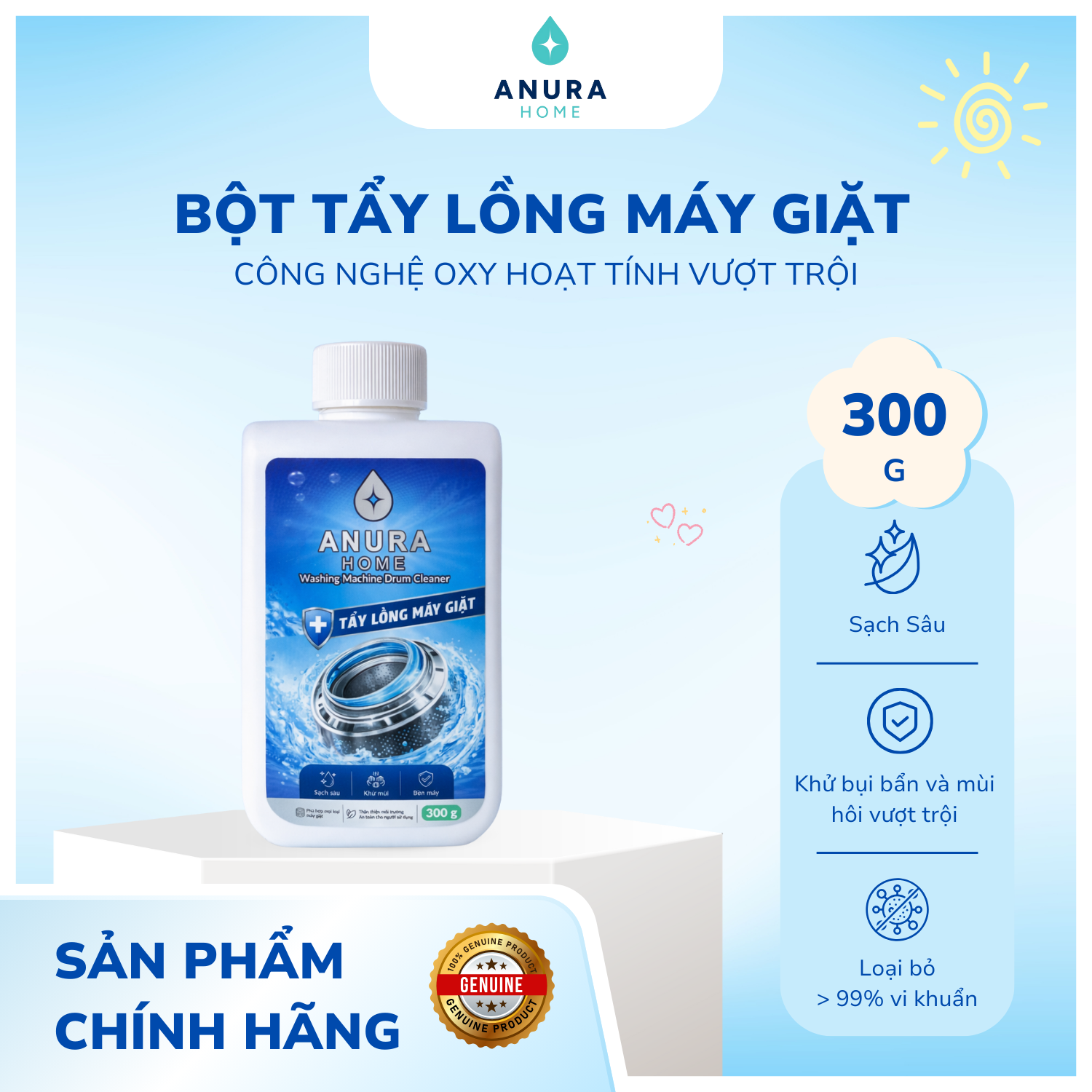 Tẩy lồng máy giặt
